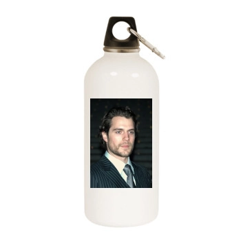 Henry Cavill White Water Bottle With Carabiner