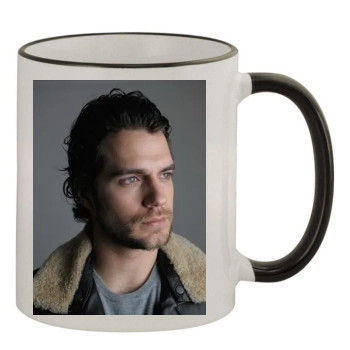 Henry Cavill 11oz Colored Rim & Handle Mug