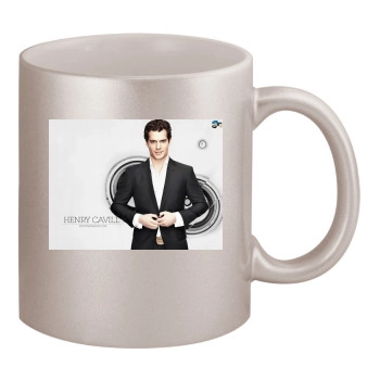 Henry Cavill 11oz Metallic Silver Mug