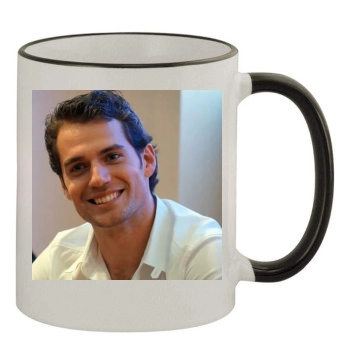 Henry Cavill 11oz Colored Rim & Handle Mug