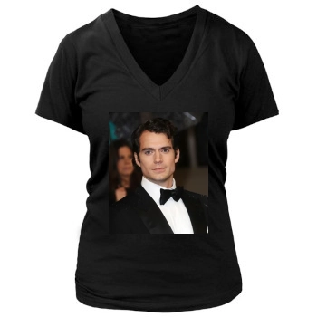 Henry Cavill Women's Deep V-Neck TShirt