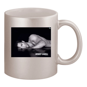 Henry Cavill 11oz Metallic Silver Mug