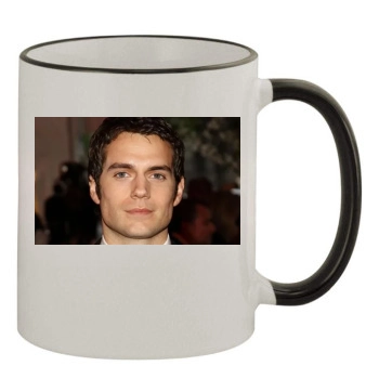 Henry Cavill 11oz Colored Rim & Handle Mug