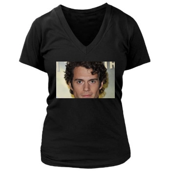 Henry Cavill Women's Deep V-Neck TShirt