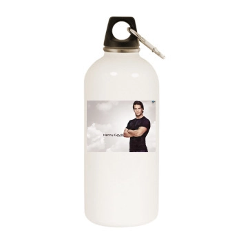 Henry Cavill White Water Bottle With Carabiner