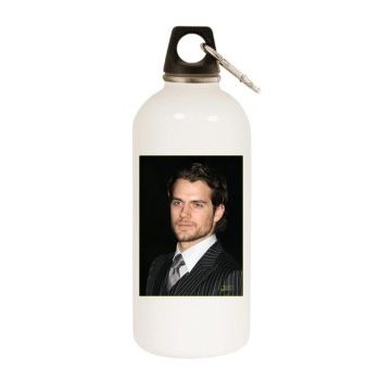 Henry Cavill White Water Bottle With Carabiner