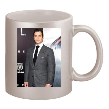 Henry Cavill 11oz Metallic Silver Mug