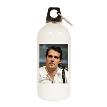 Henry Cavill White Water Bottle With Carabiner