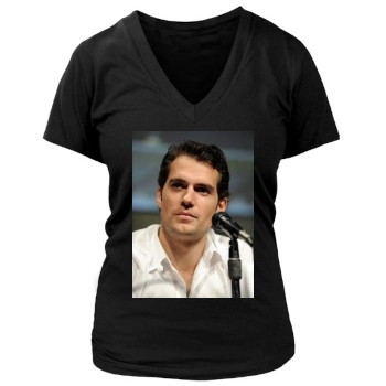 Henry Cavill Women's Deep V-Neck TShirt