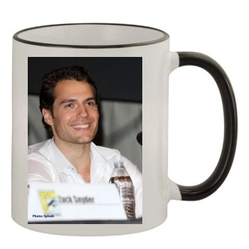 Henry Cavill 11oz Colored Rim & Handle Mug