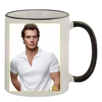 Henry Cavill 11oz Colored Rim & Handle Mug