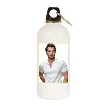 Henry Cavill White Water Bottle With Carabiner