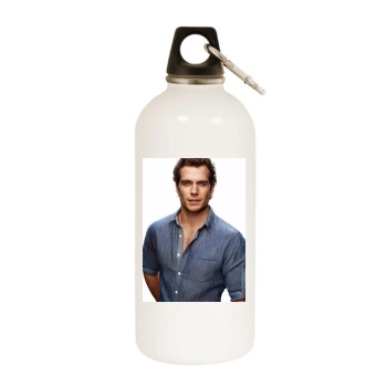 Henry Cavill White Water Bottle With Carabiner