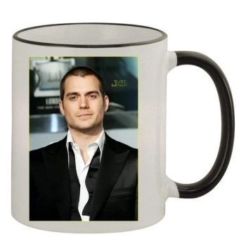 Henry Cavill 11oz Colored Rim & Handle Mug