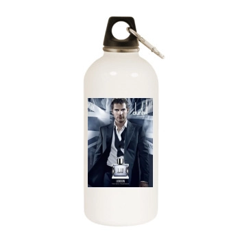 Henry Cavill White Water Bottle With Carabiner