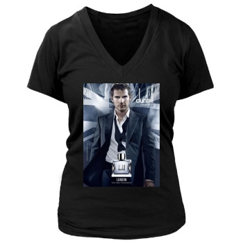 Henry Cavill Women's Deep V-Neck TShirt