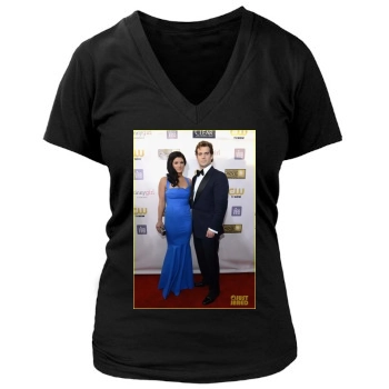 Henry Cavill Women's Deep V-Neck TShirt