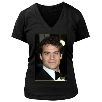 Henry Cavill Women's Deep V-Neck TShirt