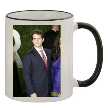 Henry Cavill 11oz Colored Rim & Handle Mug