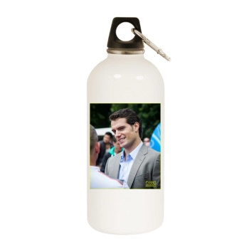 Henry Cavill White Water Bottle With Carabiner