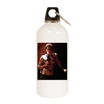 Henry Cavill White Water Bottle With Carabiner