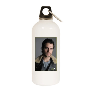 Henry Cavill White Water Bottle With Carabiner