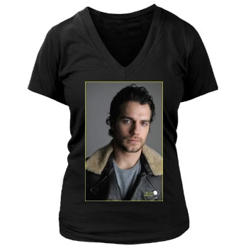 Henry Cavill Women's Deep V-Neck TShirt