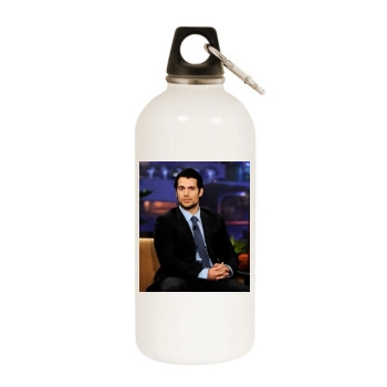 Henry Cavill White Water Bottle With Carabiner