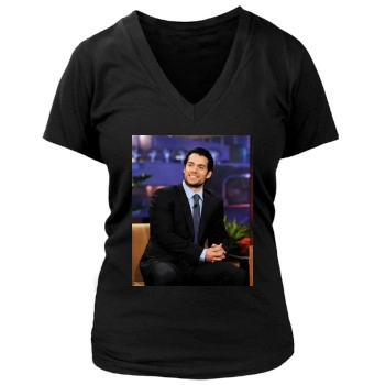 Henry Cavill Women's Deep V-Neck TShirt