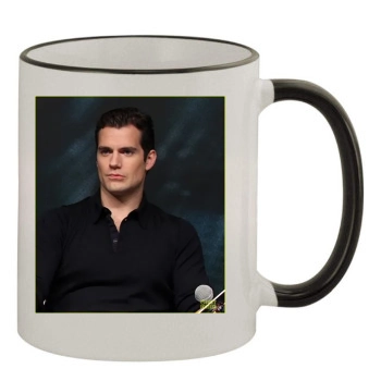 Henry Cavill 11oz Colored Rim & Handle Mug