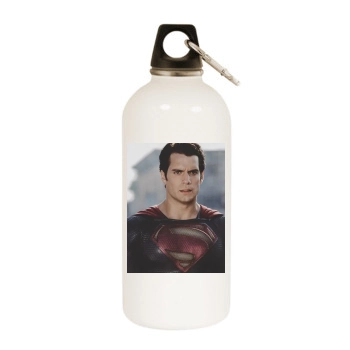 Henry Cavill White Water Bottle With Carabiner