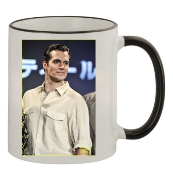 Henry Cavill 11oz Colored Rim & Handle Mug