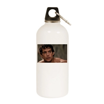 Henry Cavill White Water Bottle With Carabiner