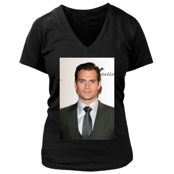 Henry Cavill Women's Deep V-Neck TShirt