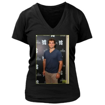 Henry Cavill Women's Deep V-Neck TShirt