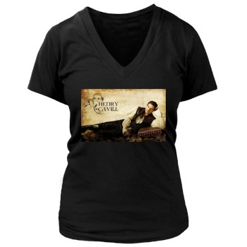 Henry Cavill Women's Deep V-Neck TShirt