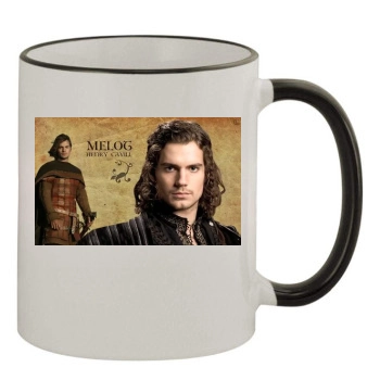 Henry Cavill 11oz Colored Rim & Handle Mug