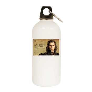 Henry Cavill White Water Bottle With Carabiner