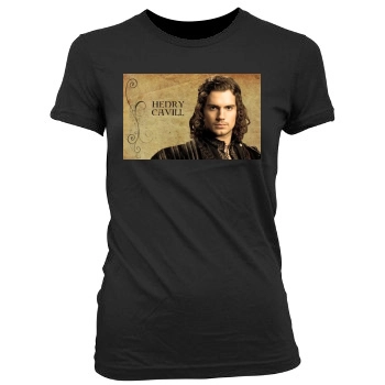 Henry Cavill Women's Junior Cut Crewneck T-Shirt