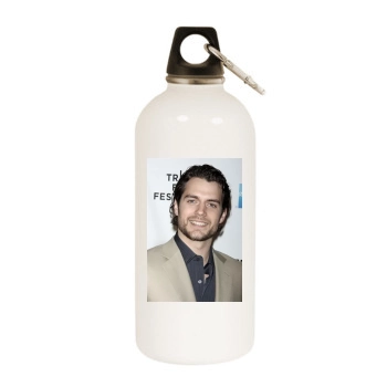 Henry Cavill White Water Bottle With Carabiner