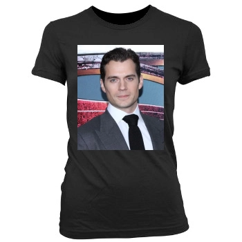 Henry Cavill Women's Junior Cut Crewneck T-Shirt