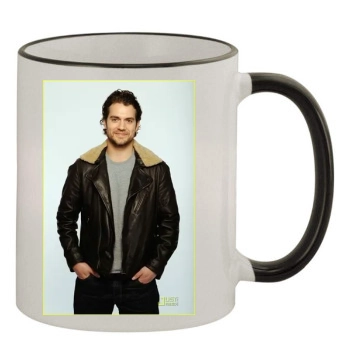 Henry Cavill 11oz Colored Rim & Handle Mug