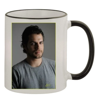 Henry Cavill 11oz Colored Rim & Handle Mug