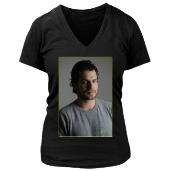 Henry Cavill Women's Deep V-Neck TShirt