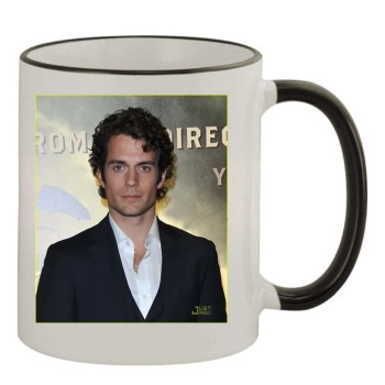 Henry Cavill 11oz Colored Rim & Handle Mug