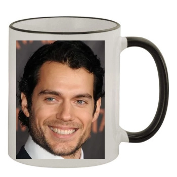 Henry Cavill 11oz Colored Rim & Handle Mug