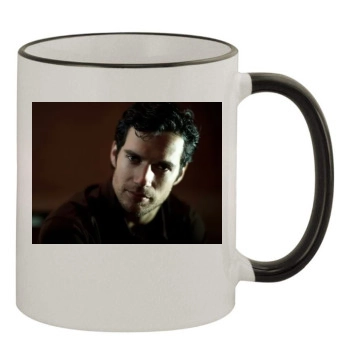 Henry Cavill 11oz Colored Rim & Handle Mug