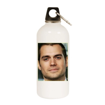 Henry Cavill White Water Bottle With Carabiner