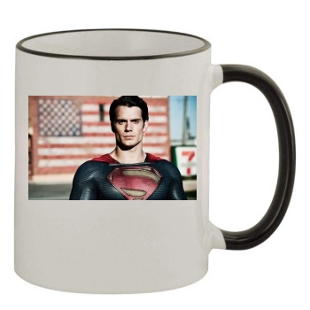 Henry Cavill 11oz Colored Rim & Handle Mug