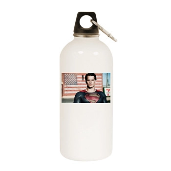 Henry Cavill White Water Bottle With Carabiner